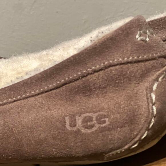 Ugg Ansley Slippers | Uggs | Moccasin | Brown Suede Look - Picture 5 of 7